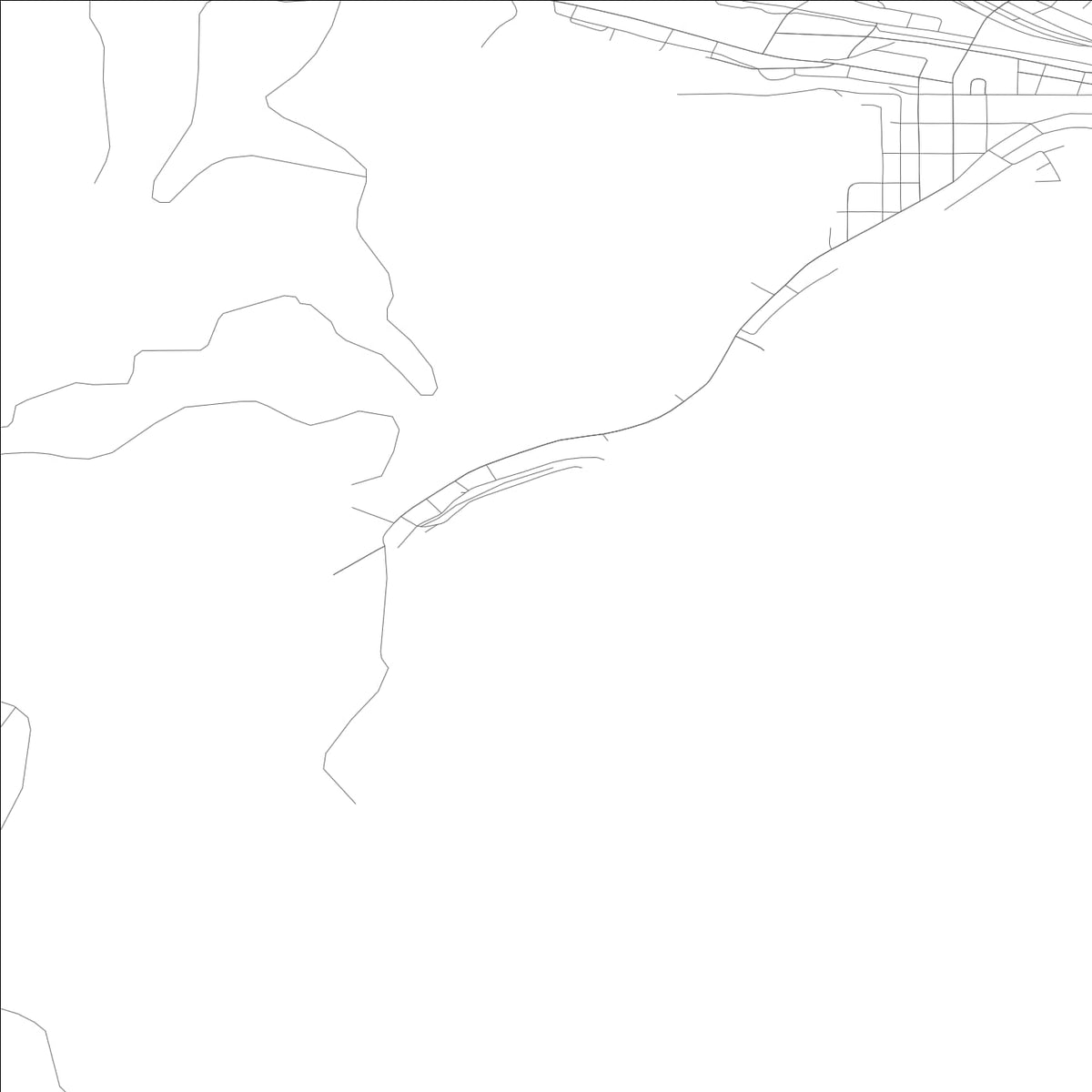 ROAD MAP OF WARDNER, IDAHO BY MAPBAKES
