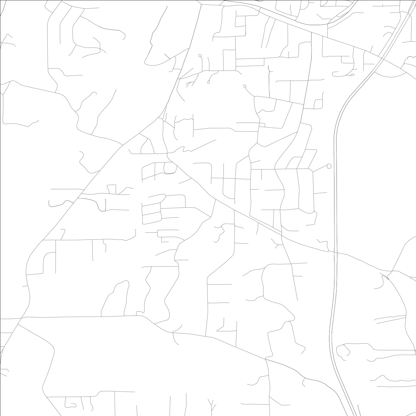 ROAD MAP OF FAIRVIEW, GEORGIA BY MAPBAKES