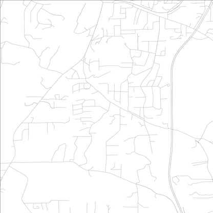 ROAD MAP OF FAIRVIEW, GEORGIA BY MAPBAKES