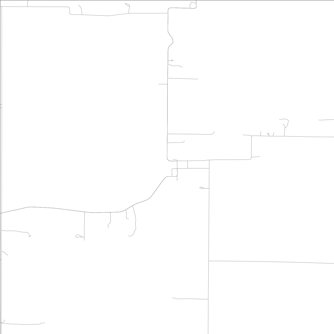 ROAD MAP OF GREEN HILL, INDIANA BY MAPBAKES