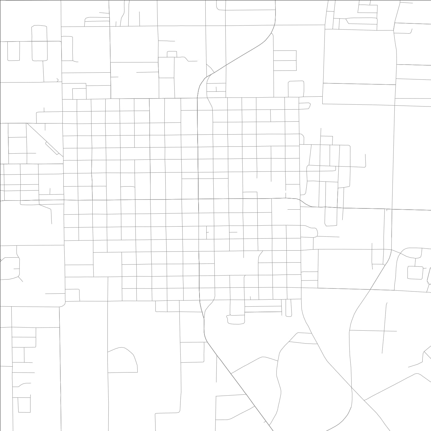 ROAD MAP OF FITZGERALD, GEORGIA BY MAPBAKES