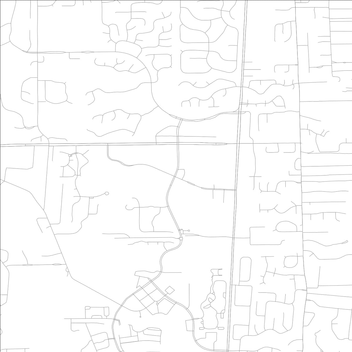 ROAD MAP OF FLEMING ISLAND, FLORIDA BY MAPBAKES