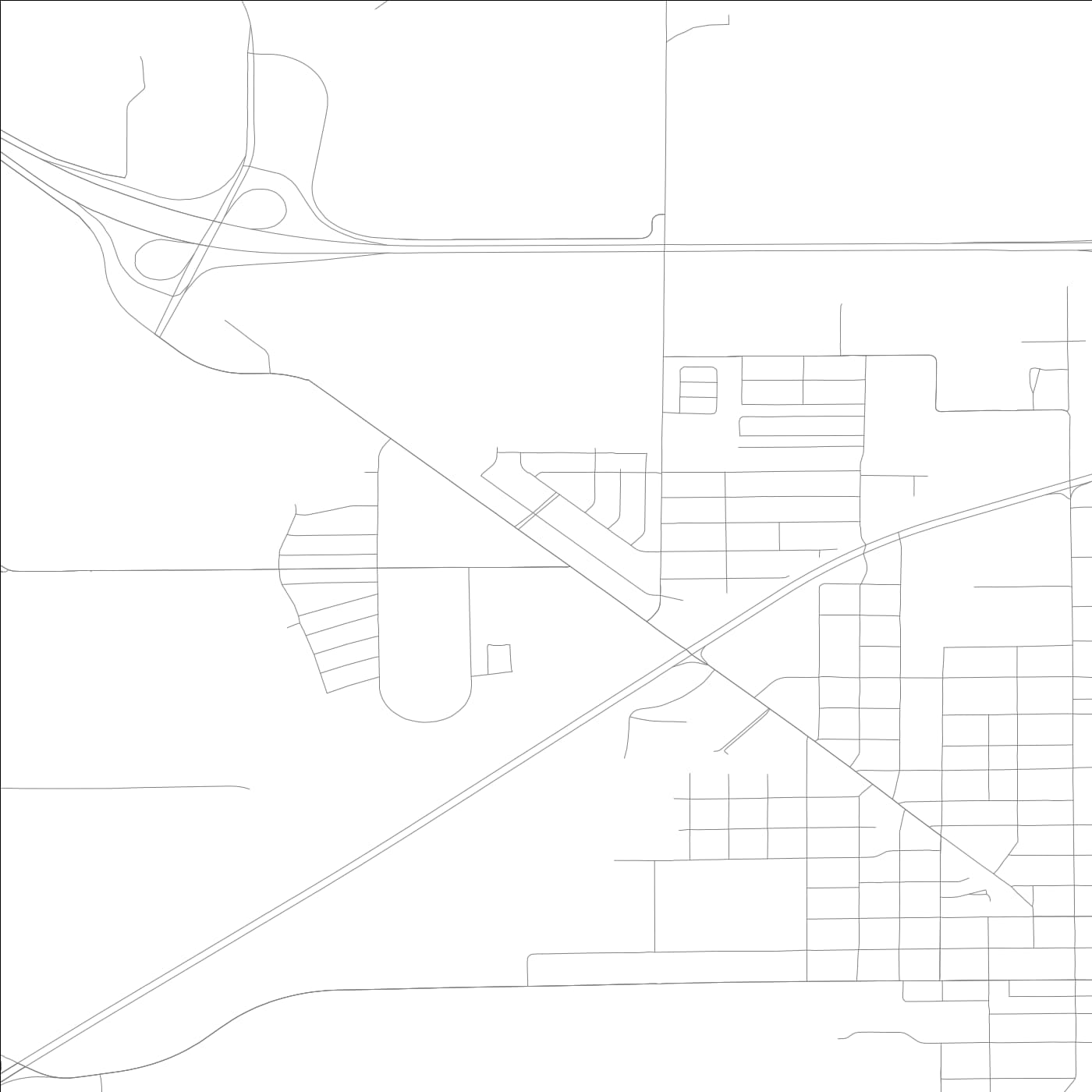 ROAD MAP OF GREENSBURG, INDIANA BY MAPBAKES