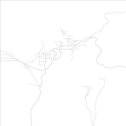 ROAD MAP OF YELLOW PINE, IDAHO BY MAPBAKES