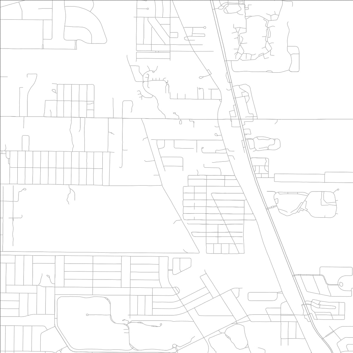 ROAD MAP OF FLORIDA RIDGE, FLORIDA BY MAPBAKES