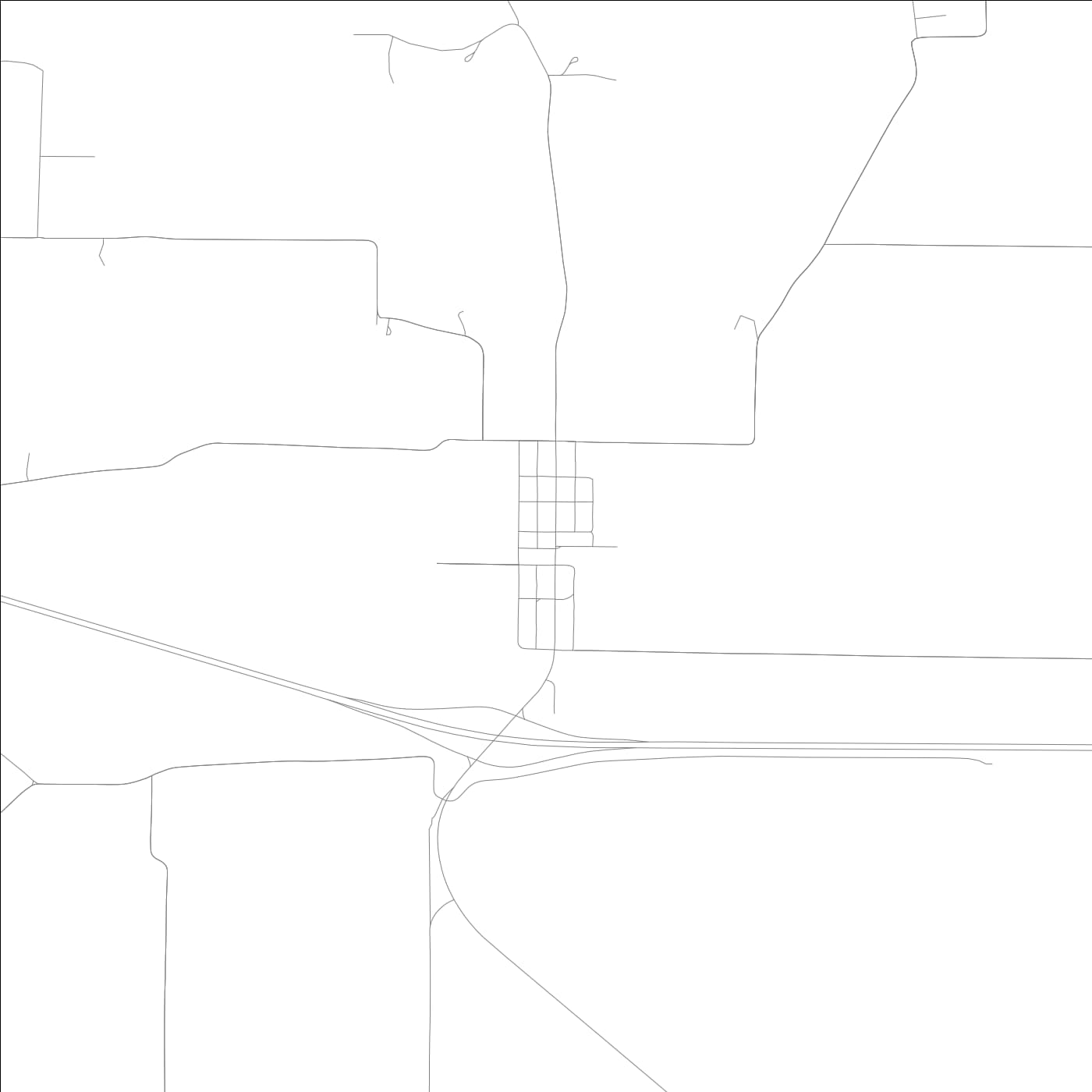 ROAD MAP OF GRIFFIN, INDIANA BY MAPBAKES