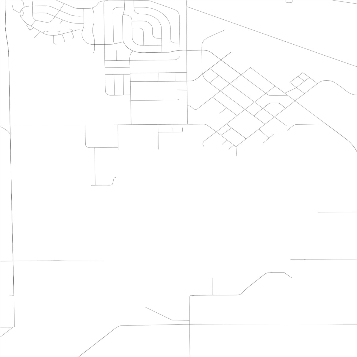 ROAD MAP OF GRISSOM AFB, INDIANA BY MAPBAKES