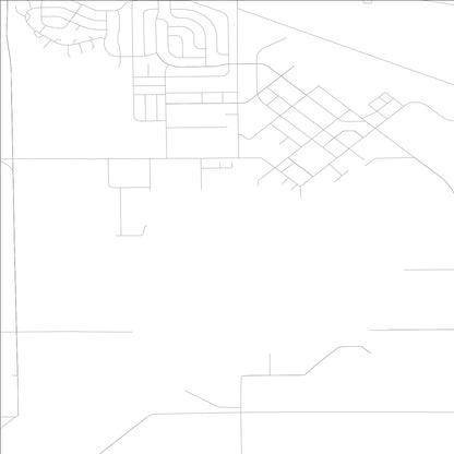 ROAD MAP OF GRISSOM AFB, INDIANA BY MAPBAKES