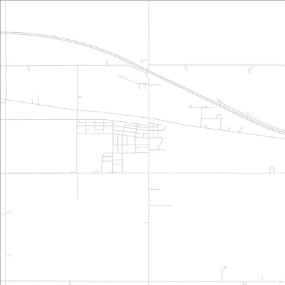 ROAD MAP OF HAMLET, INDIANA BY MAPBAKES