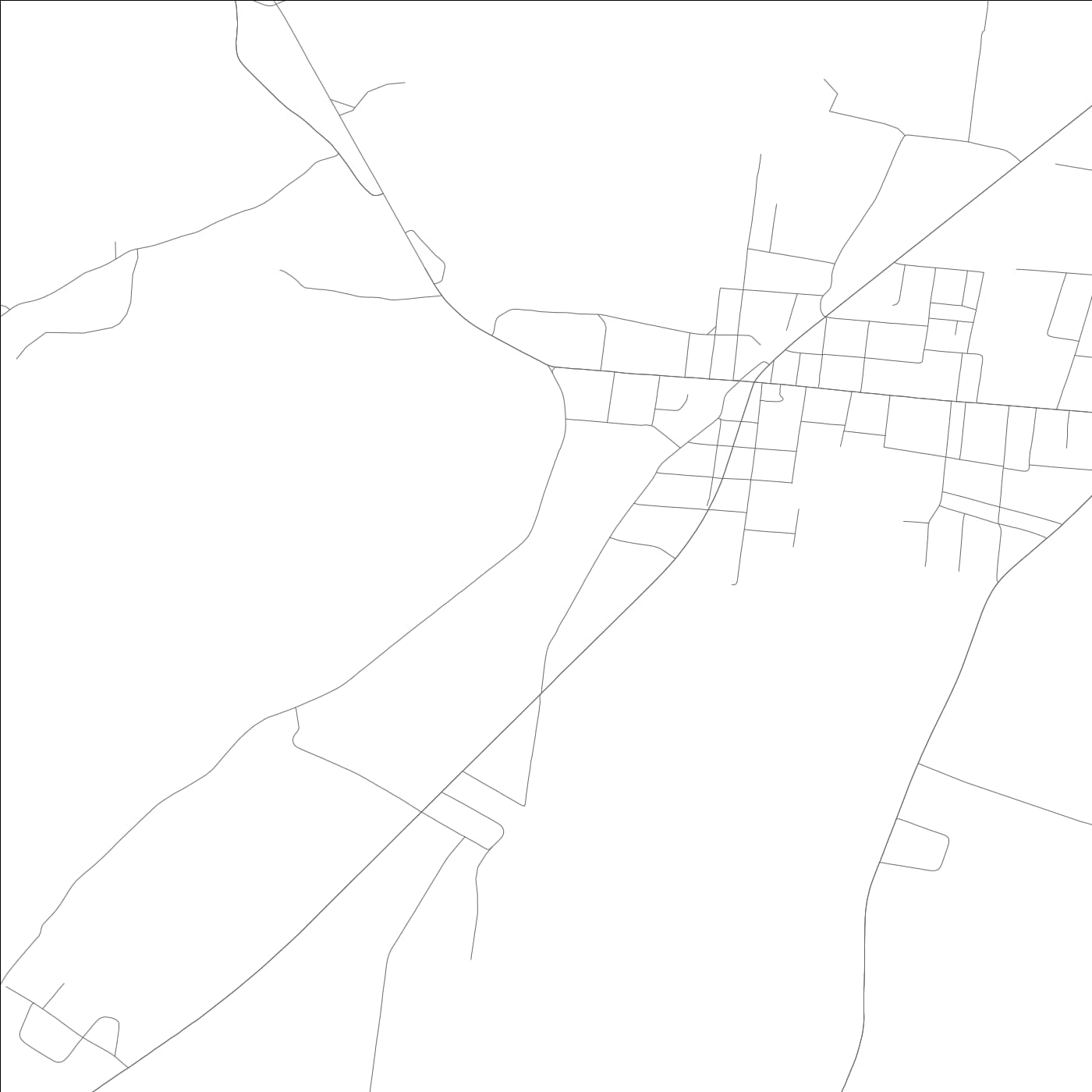 ROAD MAP OF HORSE CAVE, KENTUCKY BY MAPBAKES