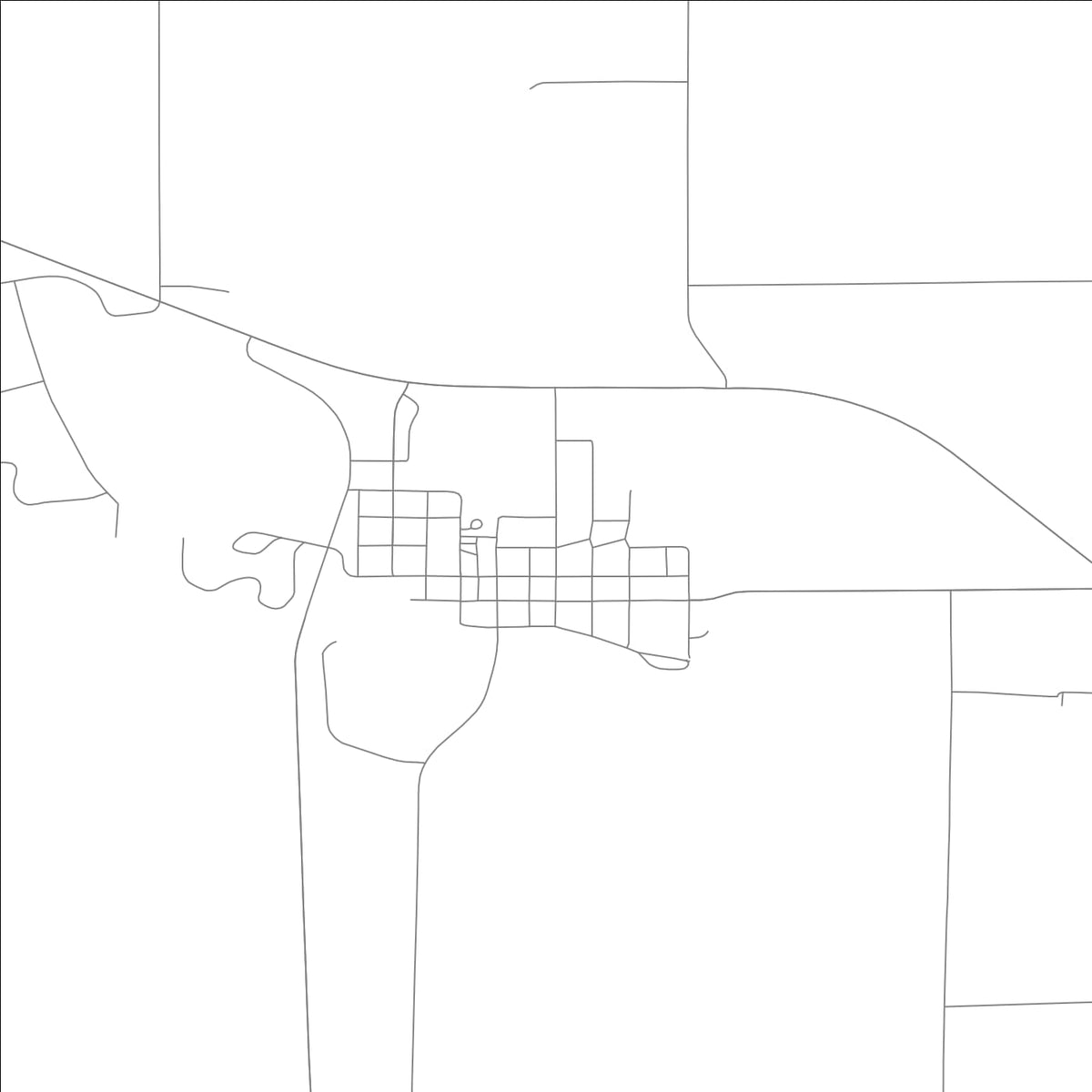 ROAD MAP OF GLEN ELDER, KENSUS BY MAPBAKES