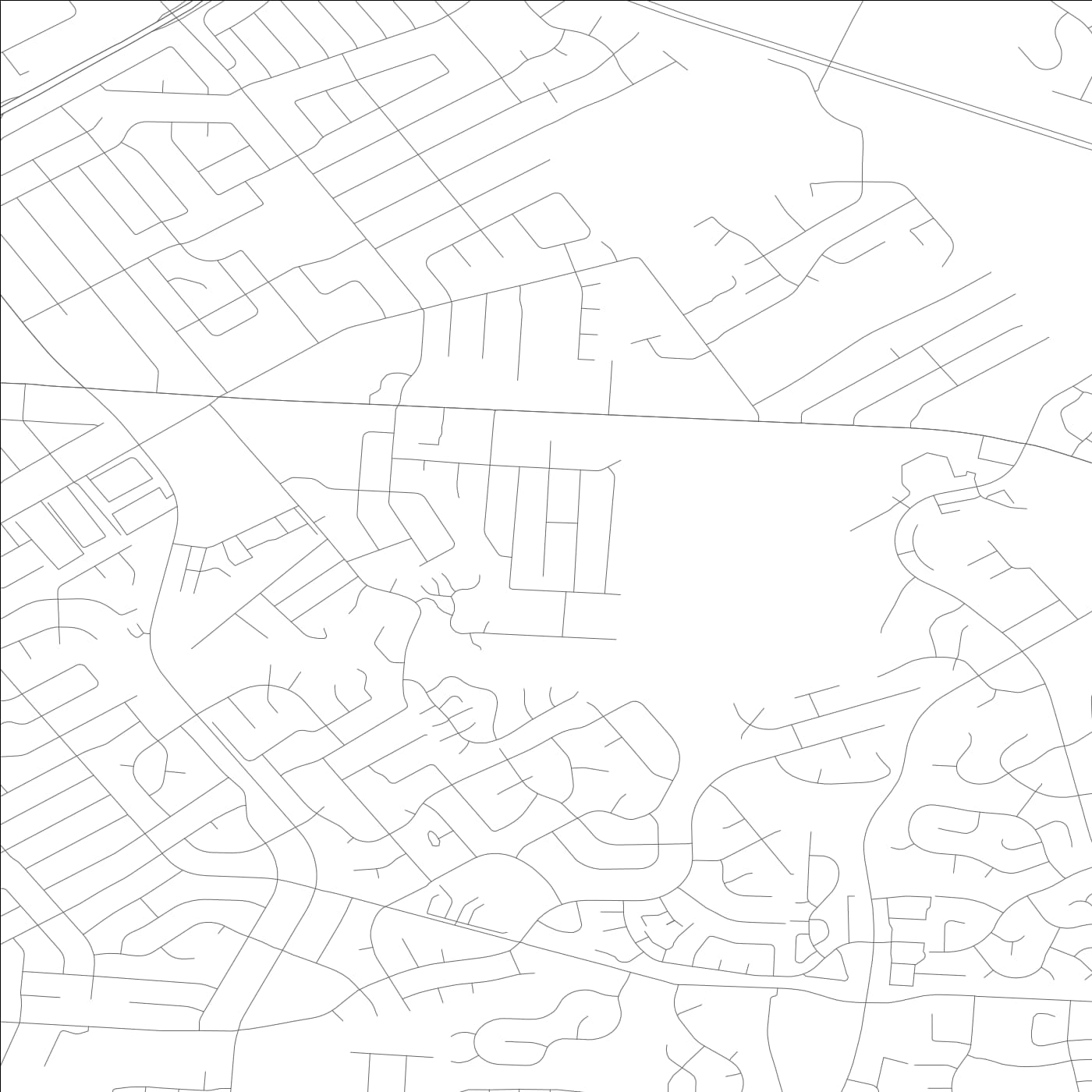 ROAD MAP OF HOUSTON ACRES, KENTUCKY BY MAPBAKES