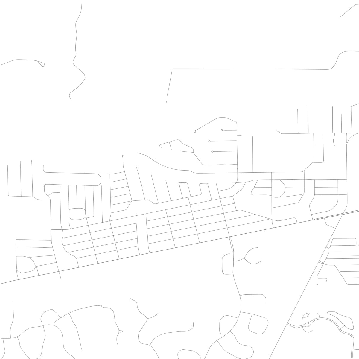 ROAD MAP OF FORT MYERS SHORES, FLORIDA BY MAPBAKES
