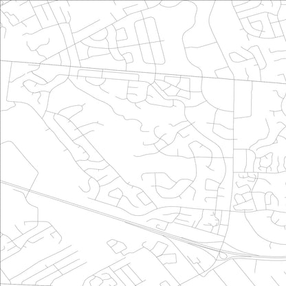 ROAD MAP OF HURSTBOURNE, KENTUCKY BY MAPBAKES