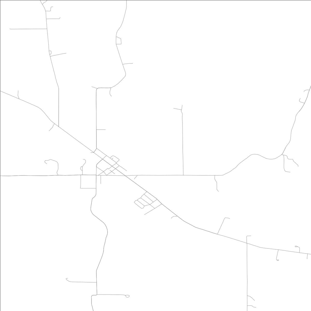 ROAD MAP OF HARDINSBURG, INDIANA BY MAPBAKES