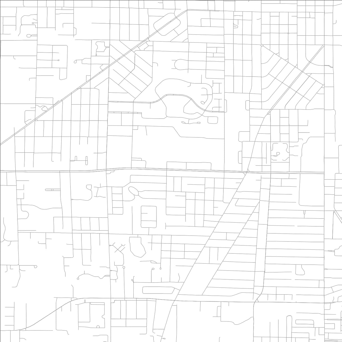 ROAD MAP OF FORT PIERCE, FLORIDA BY MAPBAKES