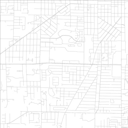 ROAD MAP OF FORT PIERCE, FLORIDA BY MAPBAKES