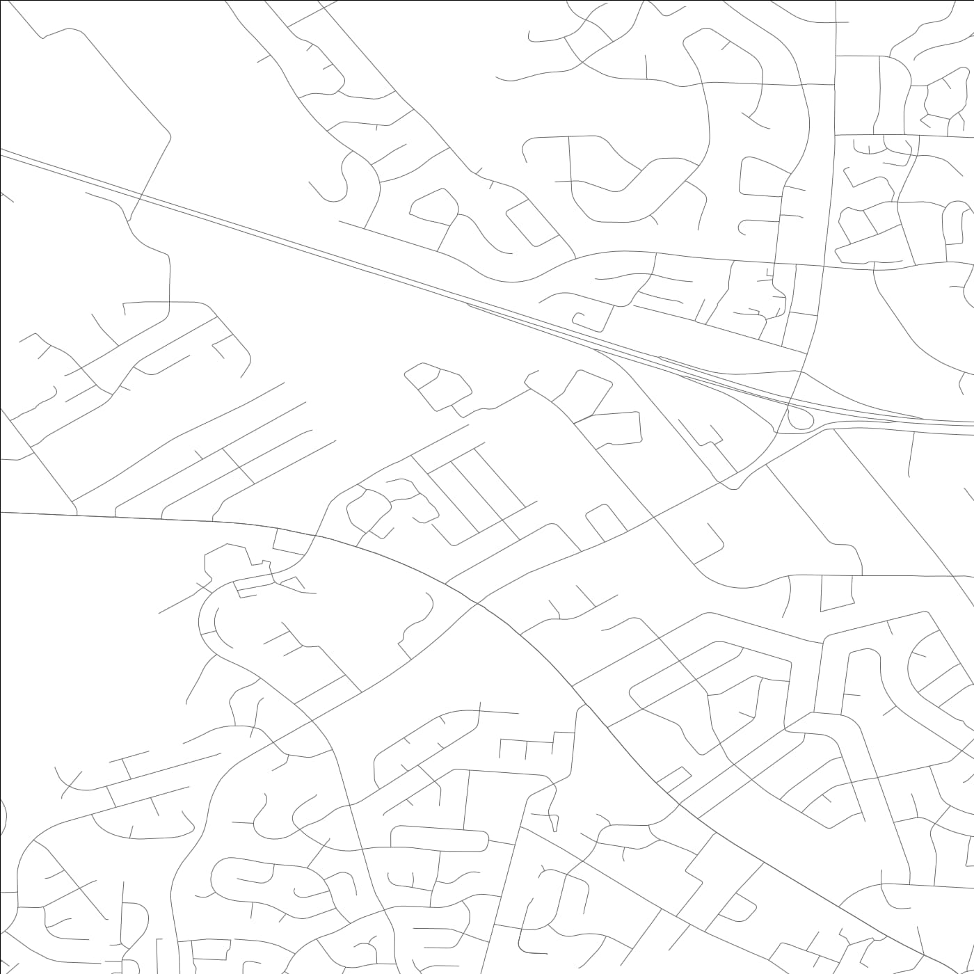 ROAD MAP OF HURSTBOURNE ACRES, KENTUCKY BY MAPBAKES