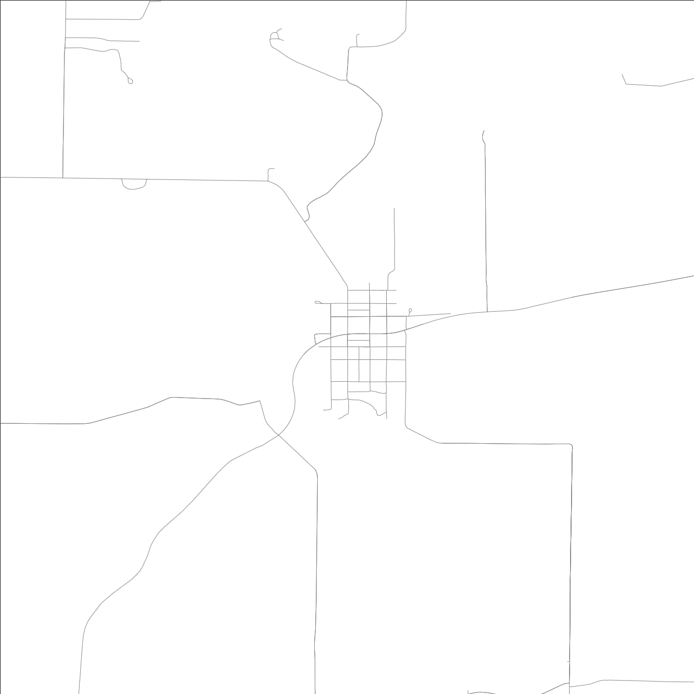 ROAD MAP OF HARTSVILLE, INDIANA BY MAPBAKES