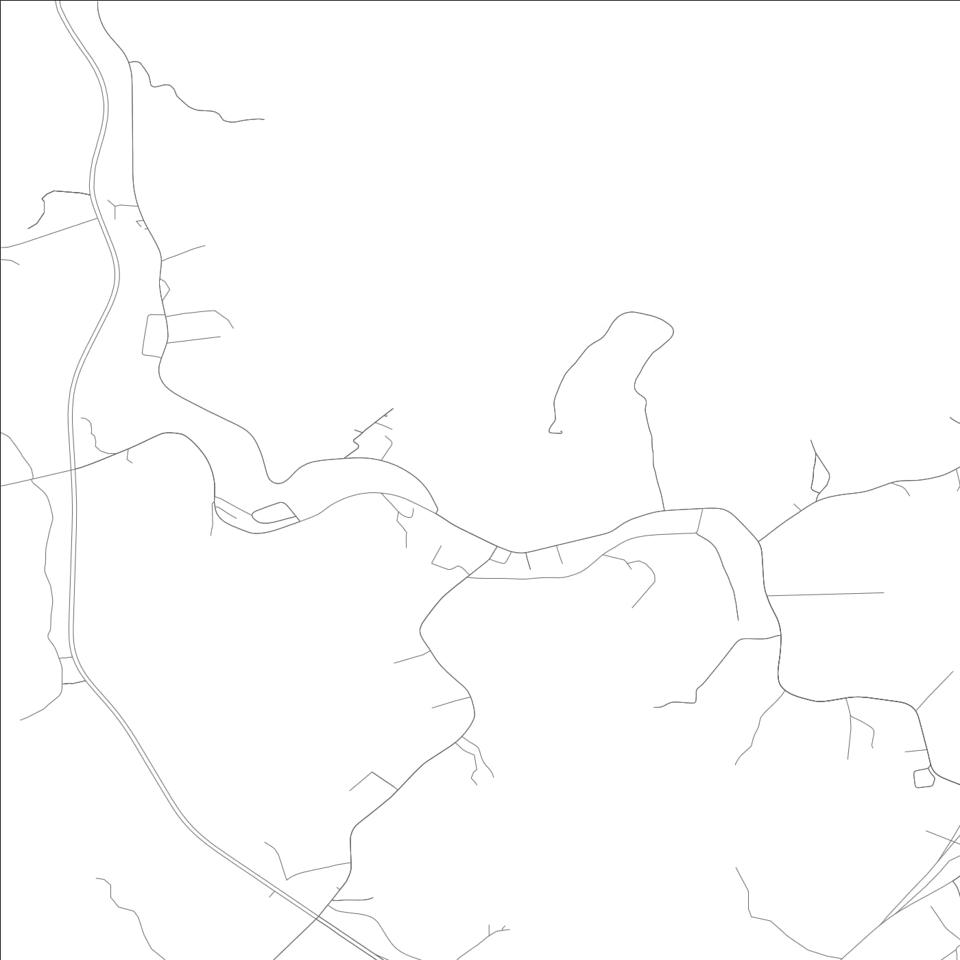 ROAD MAP OF INEZ, KENTUCKY BY MAPBAKES