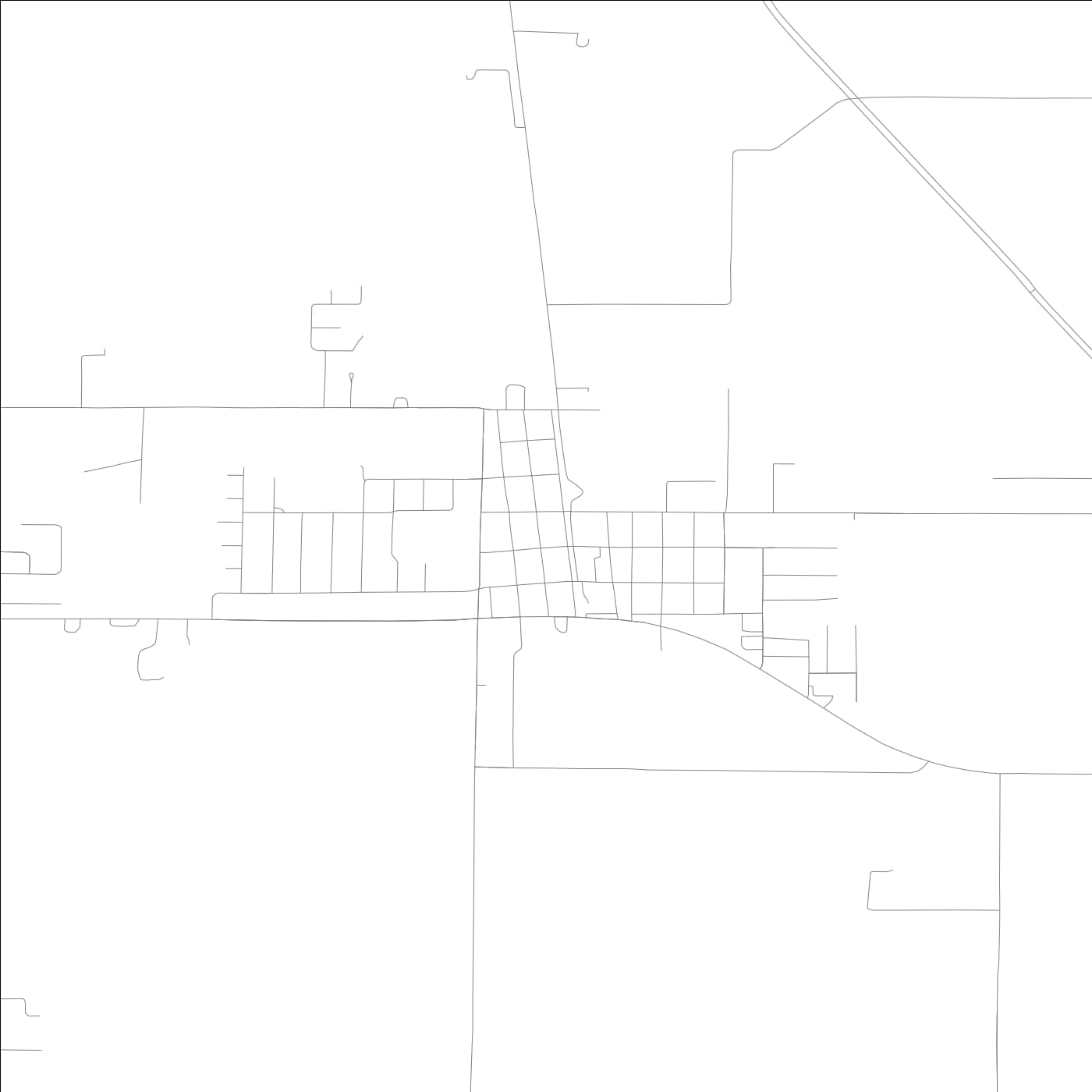 ROAD MAP OF HAUBSTADT, INDIANA BY MAPBAKES