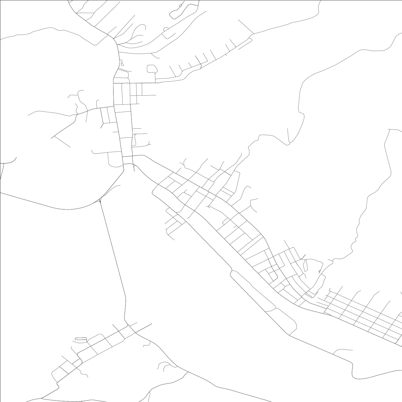 ROAD MAP OF IRVINE, KENTUCKY BY MAPBAKES