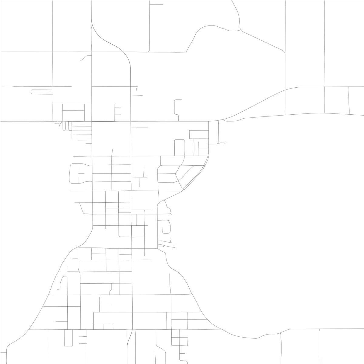 ROAD MAP OF FROSTPROOF, FLORIDA BY MAPBAKES