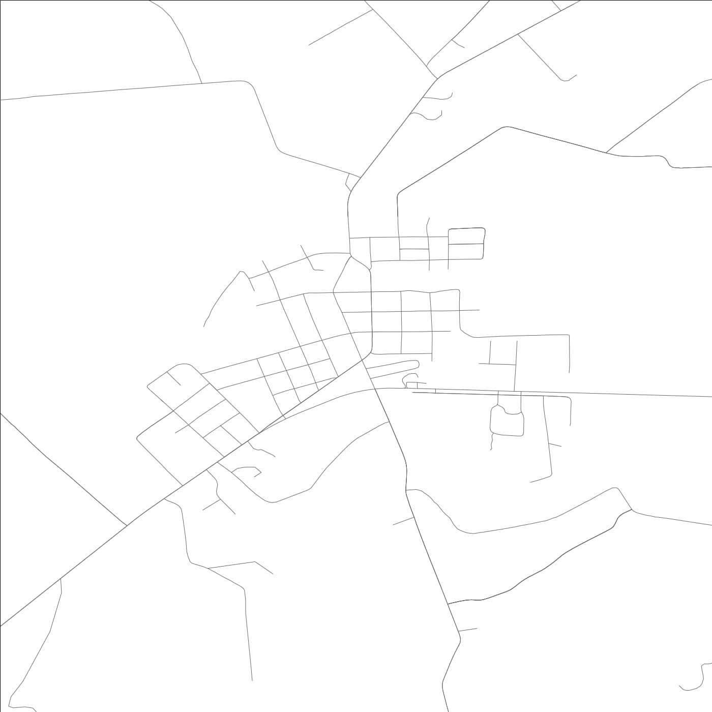 ROAD MAP OF IRVINGTON, KENTUCKY BY MAPBAKES