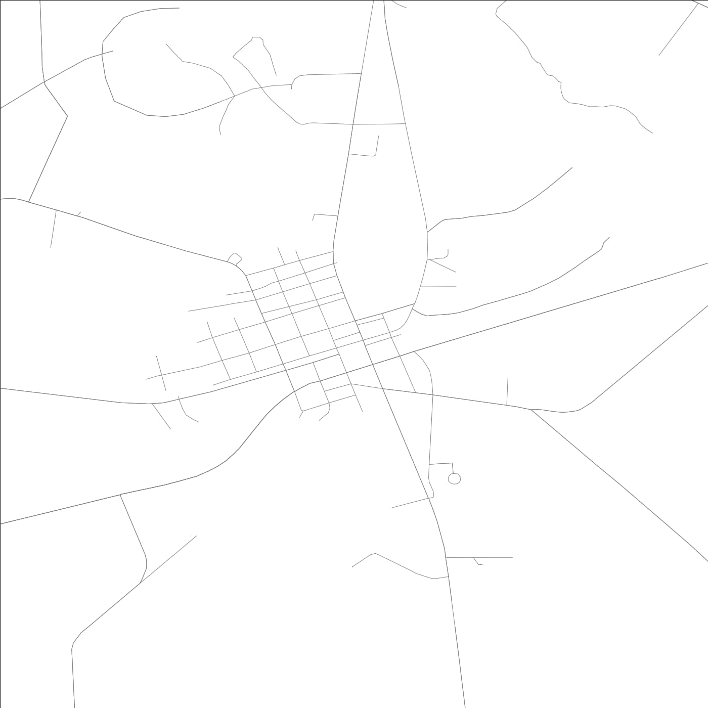 ROAD MAP OF GLENWOOD, GEORGIA BY MAPBAKES