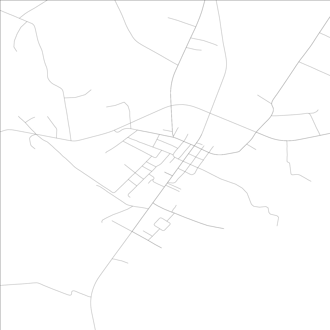 ROAD MAP OF ISLAND, KENTUCKY BY MAPBAKES