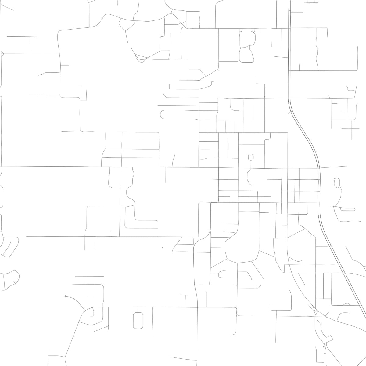 ROAD MAP OF FRUITLAND PARK, FLORIDA BY MAPBAKES