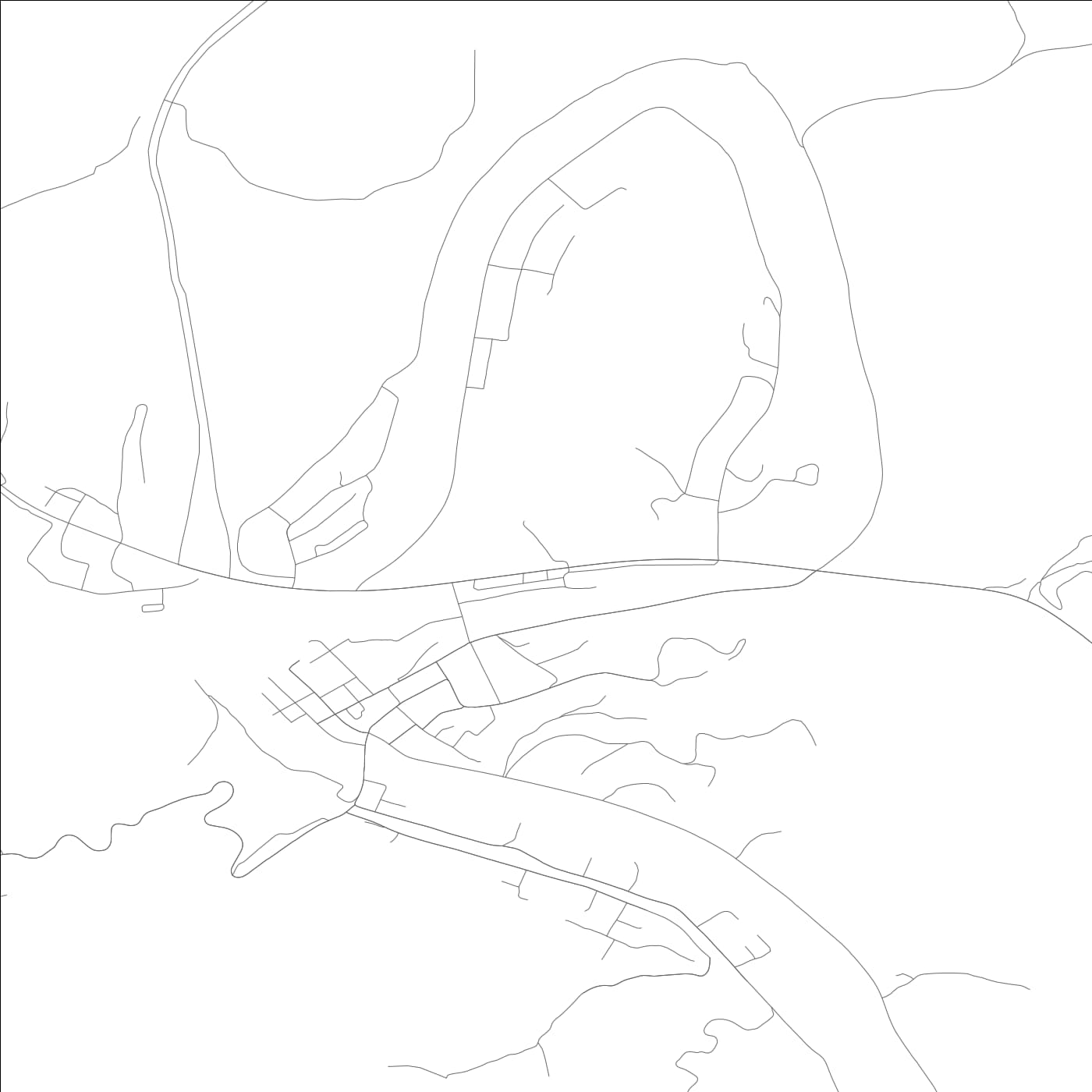 ROAD MAP OF JACKSON, KENTUCKY BY MAPBAKES