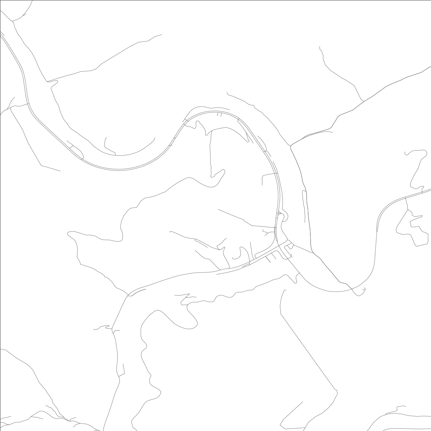 ROAD MAP OF JEFF, KENTUCKY BY MAPBAKES