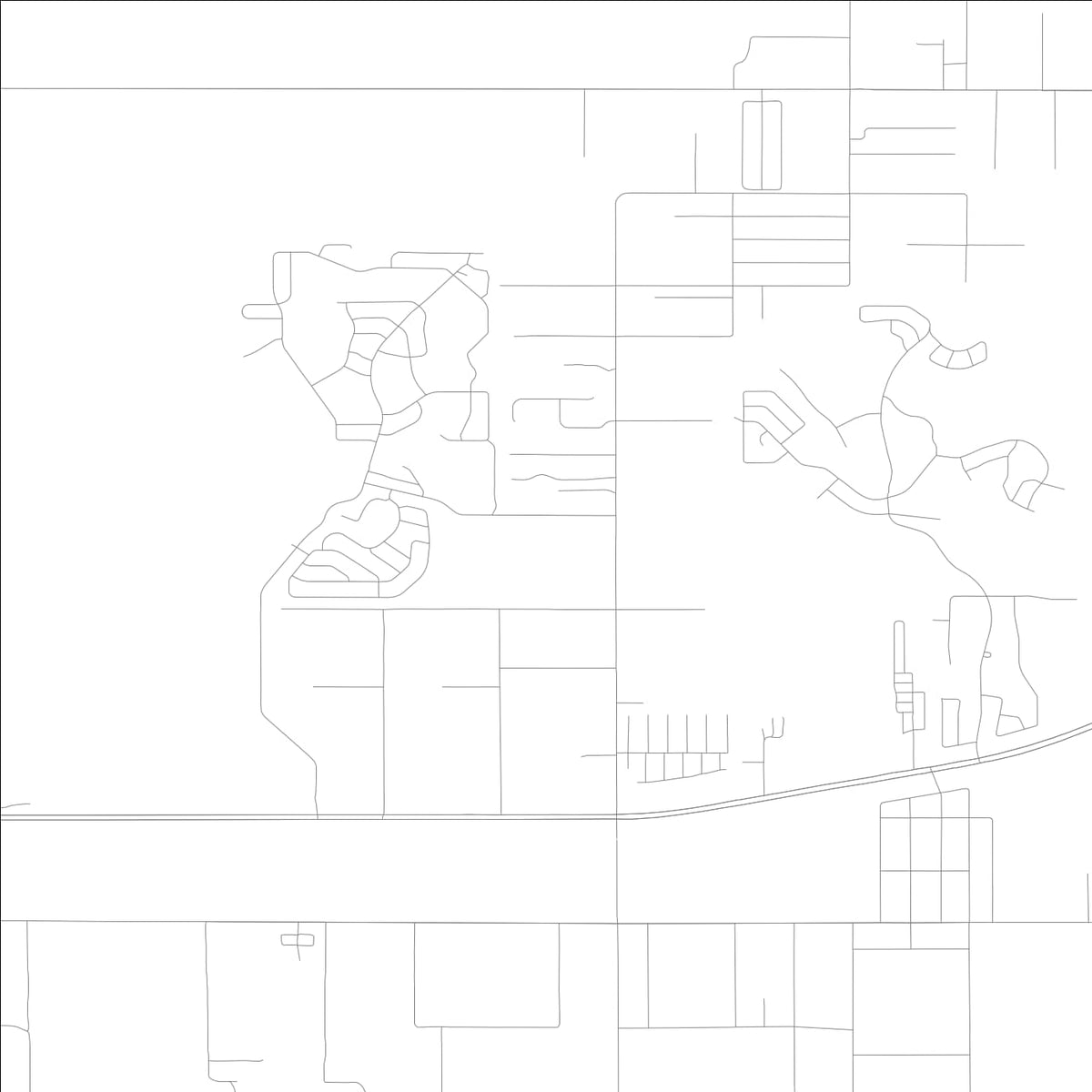ROAD MAP OF FUSSELS CORNER, FLORIDA BY MAPBAKES