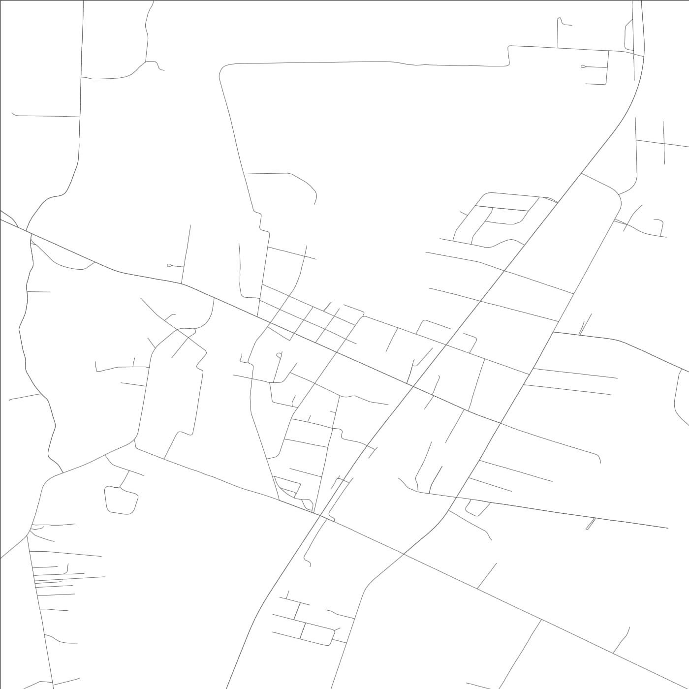 ROAD MAP OF JUNCTION CITY, KENTUCKY BY MAPBAKES