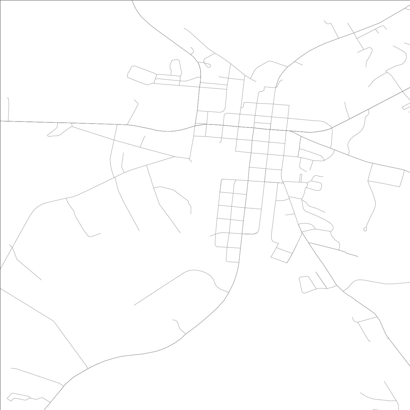 ROAD MAP OF GREENSBORO, GEORGIA BY MAPBAKES