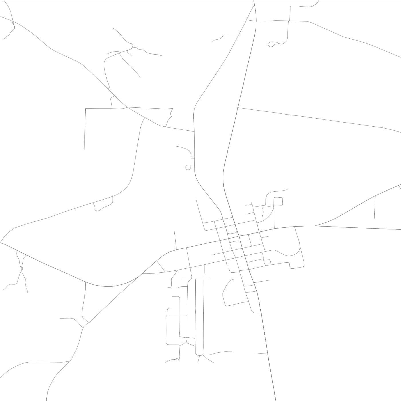 ROAD MAP OF GREENVILLE, GEORGIA BY MAPBAKES