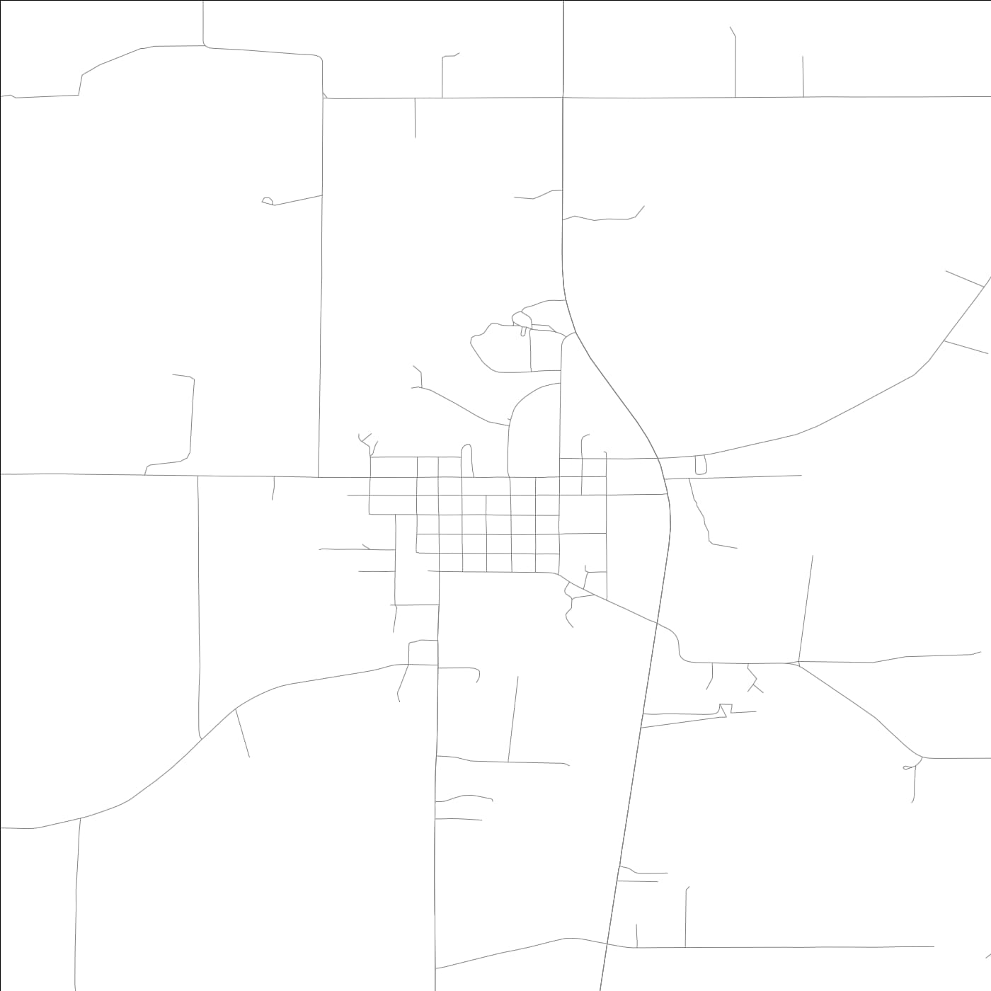 ROAD MAP OF HOLLAND, INDIANA BY MAPBAKES