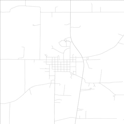 ROAD MAP OF HOLLAND, INDIANA BY MAPBAKES