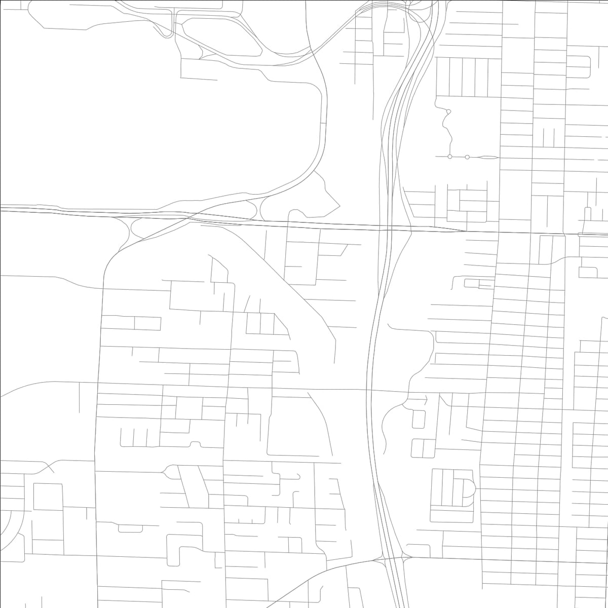 ROAD MAP OF GLEN RIDGE, FLORIDA BY MAPBAKES