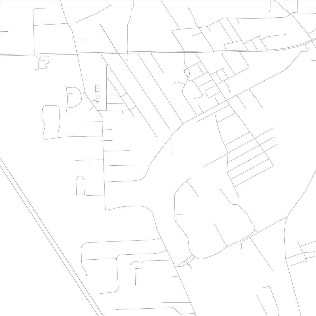 ROAD MAP OF GLENCOE, FLORIDA BY MAPBAKES