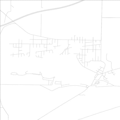 ROAD MAP OF HUDSON LAKE, INDIANA BY MAPBAKES