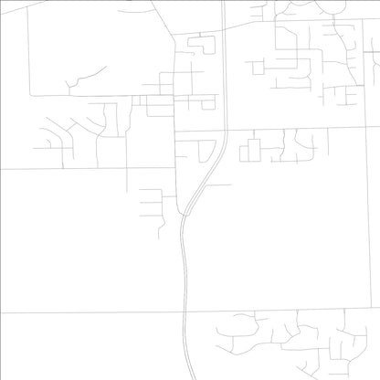 ROAD MAP OF HUNTERTOWN, INDIANA BY MAPBAKES