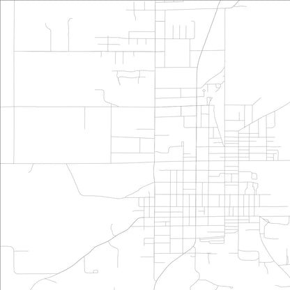 ROAD MAP OF HUNTINGBURG, INDIANA BY MAPBAKES