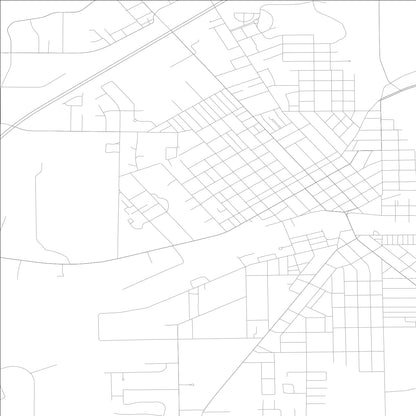 ROAD MAP OF HUNTINGTON, INDIANA BY MAPBAKES