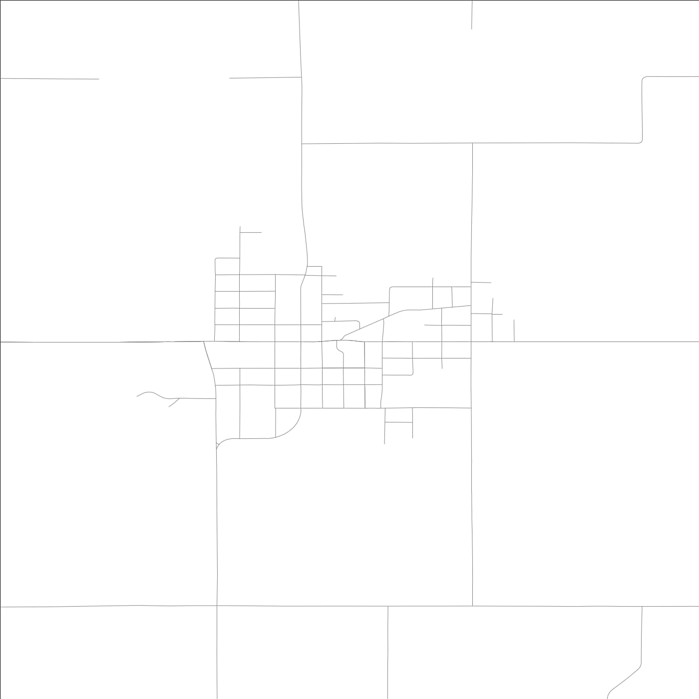 ROAD MAP OF HYMERA, INDIANA BY MAPBAKES