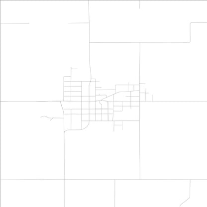 ROAD MAP OF HYMERA, INDIANA BY MAPBAKES