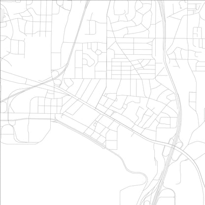 ROAD MAP OF HAPEVILLE, GEORGIA BY MAPBAKES