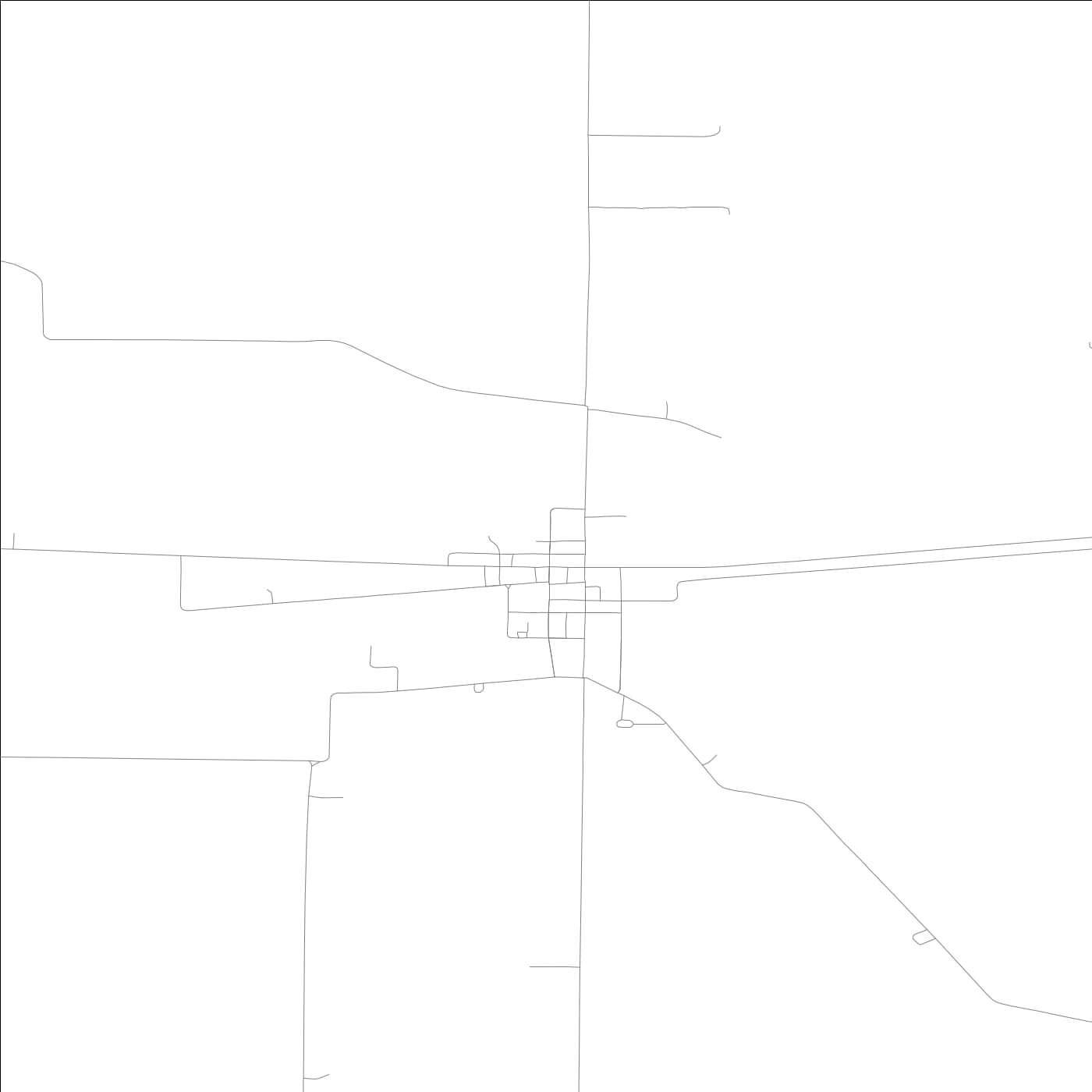 ROAD MAP OF IDAVILLE, INDIANA BY MAPBAKES