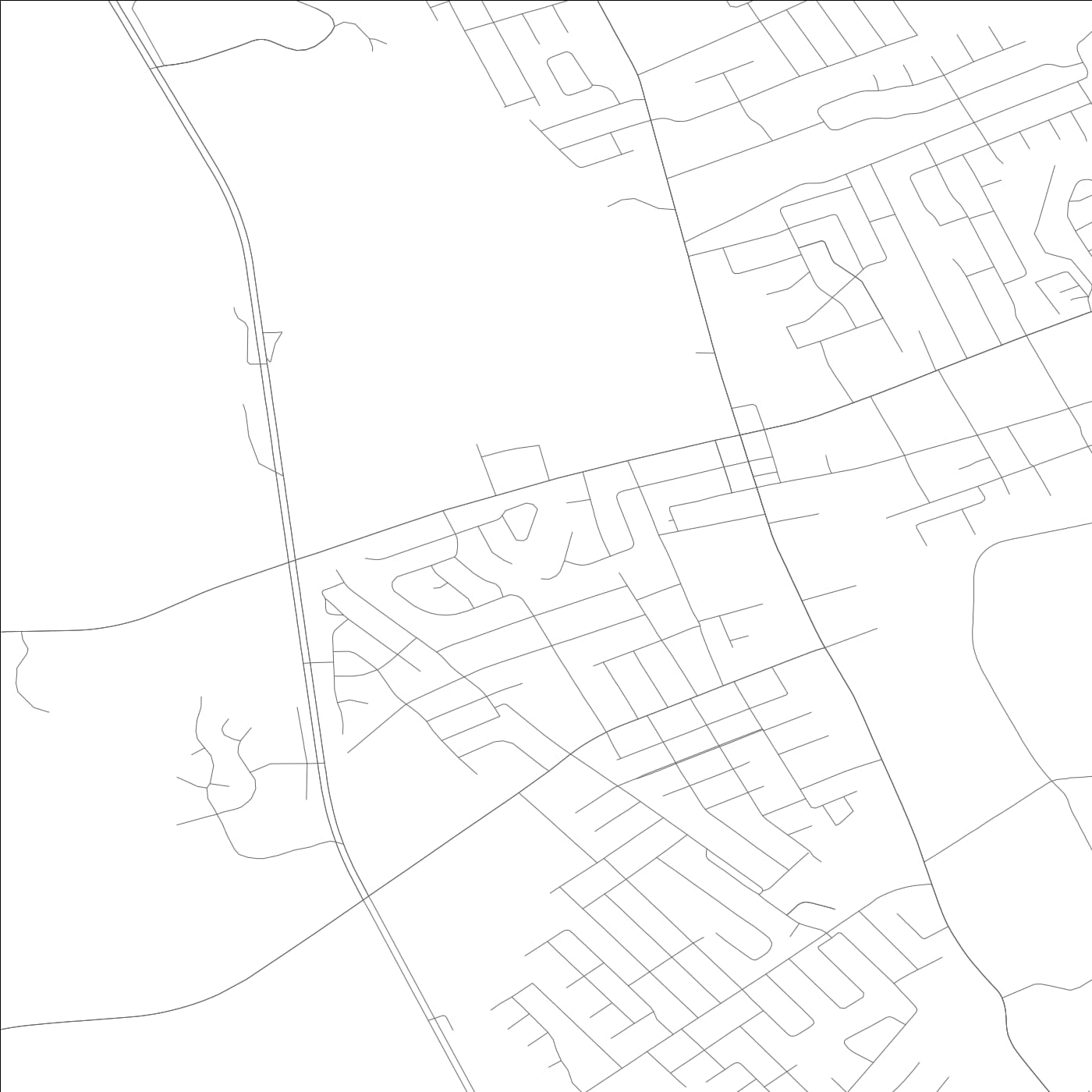 ROAD MAP OF LAWRENCEBURG, KENTUCKY BY MAPBAKES